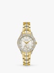 Bulova 98L283 Women's Phantom Crystal Diamond Bracelet Strap Watch, Gold/Mother-Of-Pearl