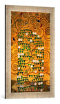 Kunst für Alle 'Encadré Image de Gustav Klimt Tree of Life c.1905–09, d'art dans Le Cadre de Haute qualité Photos Fait Main, 40 x 60 cm, Argent Raya