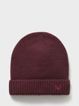 Crew Clothing Beanie, Burgundy Red