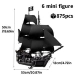 MOC Pirates of the Caribbean Ship Revenge Warship Black Pearl Sailboat Building