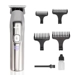 Rechargeable Beard Trimmer Electric Stubble Hair Trimmer LED Display Waterproof