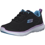 Skechers Flex Appeal 5.0 Women's, Black Mesh Multi Trim, 2.5 UK