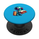 Alien mangeant un sandwich au beurre d'arachide et à la gelée PopSockets PopGrip Interchangeable