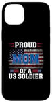 Coque pour iPhone 14 Plus Veteran American USA Flag Patriot Proud Mom Of A US Soldier