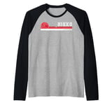 Nikko Japan Vintage Retro Patriot Design for Heritage Lovers Raglan Baseball Tee