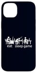 Coque pour iPhone 14 Plus Eat Sleep Game All Gamer Life At The Table Humour Gaming