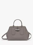 Longchamp Le Roseau Medium Leather Top Handle Bag