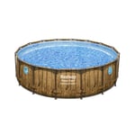 Bestway Piscine tubulaire ronde - Power Steel Swim Vista Series II Ø 488 cm H. 122