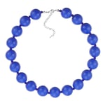 Singer Chunky Beads Halsband Akryl pärlhalsband Dress Up Smycken Beaded Statement Choker Halsband för män kvinnor Blue