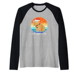 Christmas Capybara Dont Worry Be Capy Raglan Baseball Tee