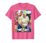 Chicken Lady Glamorous Hen Crazy Chicken in High Heels T-Shirt