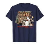 Born To Read Forced To Work Ghost Reading Book Christmas T-Shirt