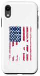 Coque pour iPhone XR Drapeau américain éléphant vintage patriotique 4 juillet