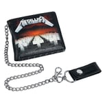 Metallica Master of Puppets Album Wallet Novelty Money Card Holder Clip Chain 