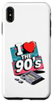 Coque pour iPhone XS Max I Love The 90's Cassette Player Music Tape Recorder