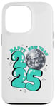 iPhone 13 Pro New Year 2025 Disco Ball Party NYE New Year Eve Retro Aqua Case