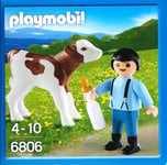 Playmobil 4806 BOY & CALF with FEEDING BOTTLE Single Figure Sets 2014 New