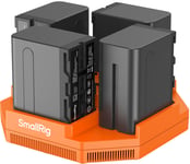 SMALLRIG 4834 Kit de Batteries NP-F970 (x4) + Chargeur