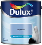 Dulux Smooth Emulsion Matt Paint - Blue Babe - 2.5L - Walls and Ceiling