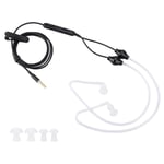 Yunir Air Tube Headsets, Anti Radiation 3.5mm Acoustic Tube Earpiece, with Microphone, Binaural Earphone for Mobile Phone