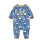 Charlie Choe Baby Boys Ls Jumpsuit, Blue, 6Months