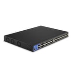 Linksys Switch Réseau Gigabit Poe+ à 48 Ports Lgs352Mpc-Eu (740 W Avec Emplacements pour 4 Ports 10 G Uplink Sfp+, ethernet Manageable Intelligent Avec Boîtier Métallique, Bureau Ou Mur)