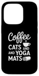 iPhone 14 Pro Funny Coffee Cats & Yoga Mats Mindful Workout Case