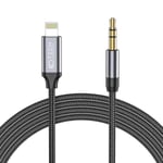 Tech-Protect Lightning To Aux Mini (3.5mm) Kabel 100 cm Svart