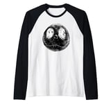 The Nightmare Before Christmas Jack Skellington Grey Face Manche Raglan