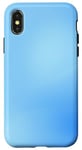 Coque pour iPhone X/XS Bleu minimaliste