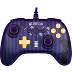 Konix Mercredi Manette filaire pour Nintendo Switch, Switch OLED et PC - Fonction vibration - Poignées anti-dérapantes - Câble 3 m - Violet et noir