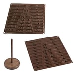 Silikomart 22.151.77.0065 C3D01 Moule pour Chocolat Forme Sapin de Noël Silicone Marron