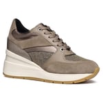 Geox Femme D Zosma A Basket, Taupe, 41 EU