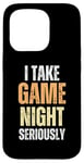 iPhone 15 Pro I Take Game Night Seriously Board Game Humor Shirt Case