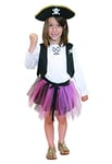 Rubies - Déguisement Entrée de Gamme Pirate fille 7-8 ans (122/128 cm), rose