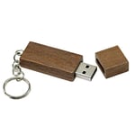 U Disk Wooden Bamboo Usb Flash Drive Pen Drives Wood Chip 4gb 8gb 16gb 32gb Memory Stick With Keychain Gift 4GB A