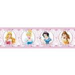 Ag Art - Frise 4 Princesses Disney La Belle au bois dormant, Cendrillon Blanche Neige, Belle