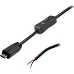 Câble de connexion usb avec interrupteur mâle, droit 2 pôles utilisés TC-2509036 Tru Components Contenu: 1 pc(s)