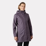 Helly Hansen Dam Aden Lång Regnjacka Lila XL