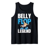 Funny Belly Flop Legend Splashymole Bellyflop Tee Belly Flop Tank Top