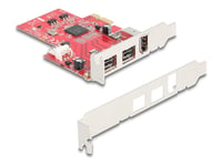 Delock - Firewire-Adapter - Pcie 1.1 Låg Profil - Firewire 800, Firewire