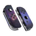 eXtremeRate Coque Customisé avec Bouton pour Nintendo Switch Joycon, Coque avec Motif et Bouton pour Nintendo Switch & OLED Joycon, Coque de Console Pas Inclut，Nébuleuse Galaxie