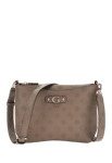 Guess Gerty Crossbody Top Zip Brun