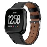 För Fitbit Versa 2 / Fitbit Versa Lite watch med rund svansspänne Black