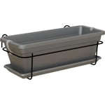 Artevasi - Kit Balcon Jardiniere Venezia 50cm Anthracite 50 X 19.5 X H16.3 Cm - 1.13l