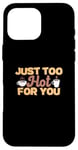 Coque pour iPhone 16 Pro Max Just Too Hot For You Expert en brassage de café amusant pour barista