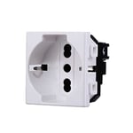 MODULES PRISES INTERRUPTEURS SHUKO BOUTONS USB DIMMER COMPATIBLE MATIX (MODULE DE PRISE SCHUKO STANDARD ALLEMAND ET ITALIE)