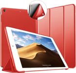 Coque Ipad Mini, Coque Ipad Mini 2, Coque Ipad Mini 3, Mini Étui Case Housse De Léger Protection [Veille/Réveil Automatique] Tpu Souple Bumper Cover Pour Apple Ipad Mini 1 2 3 (Rouge)