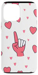 Coque pour iPhone 13 Pro Max Kpop Finger Heart Gesture - Accessoire de mode coréen tendance