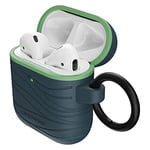 LifeProof Coque pour AirPods (1e Gen 2016 / 2e Gen 2019), Antichoc, Anti-Chute, Ultra-Mince, Anti-Rayures et Anti-éraflures pour Apple AirPods, Mousqueton Inclus, Fabriqué de manière Durable, Gris